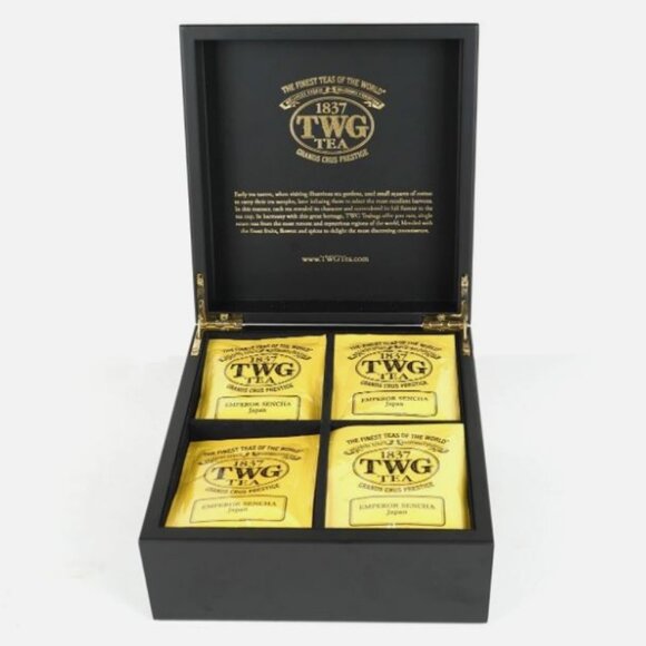 TWG Wooden Box Divided Storage Tea Bags Organizer Exclusive Gift Singapore EMPTY - Picture 10 of 10